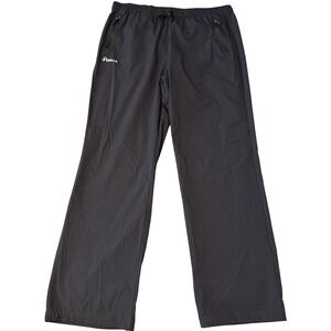 Pudolla Performance Sweat Pants NWT Mens 2XL Black Gym Lightweight Zip Pockets